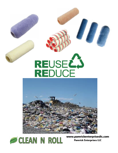 CLEAN N ROLL the eco-friendly painters tool - for home and commercial use.